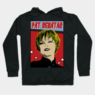 Pat Benatar Pop Art Comic Style Hoodie